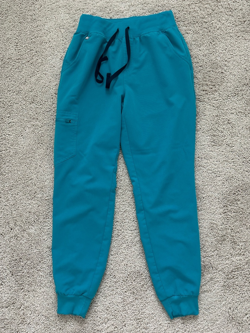 FIGS Women’s Teal High Waisted Zamora Jogger Scrub Pant